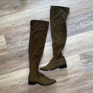 Olive Over the knee boot